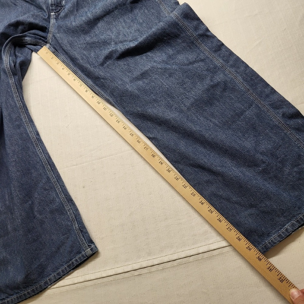 Old Navy Painter Jeans Mens 39x30 Loose Blue Straight Fit Baggy Denim Y2K 90s - Picture 10 of 13